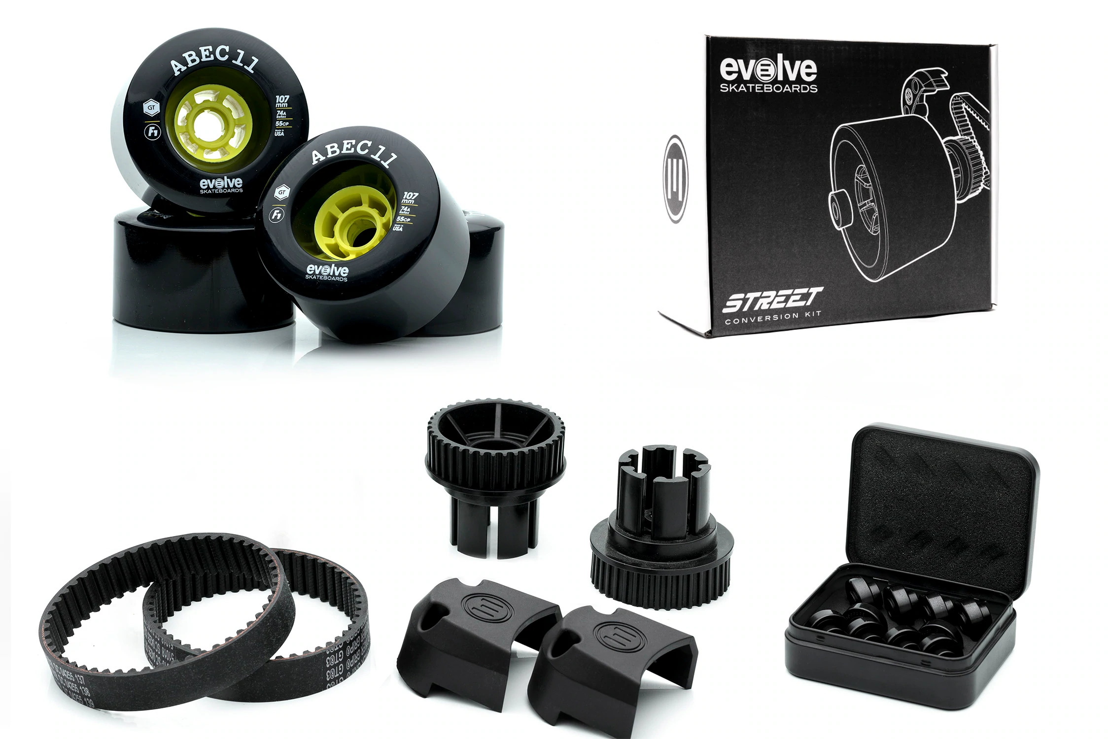 Evolve/ABEC 107mm Street Conversion Kit - Beyond PEV