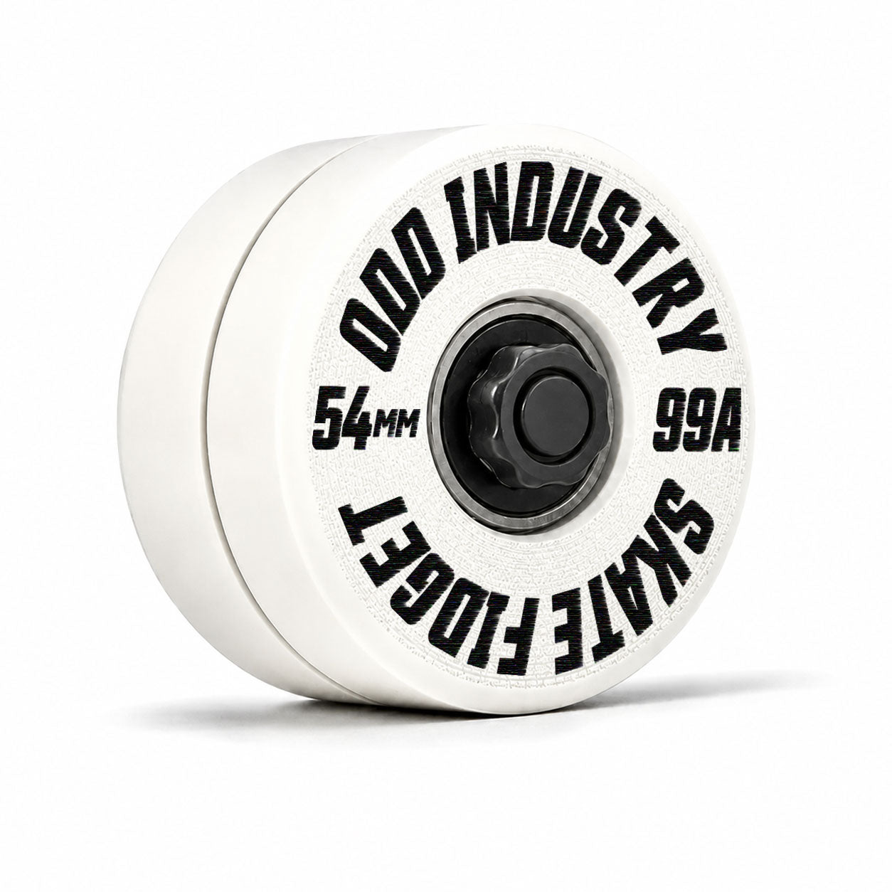 Odd Industry 54mm Skate Wheel Fidget Spinner – White