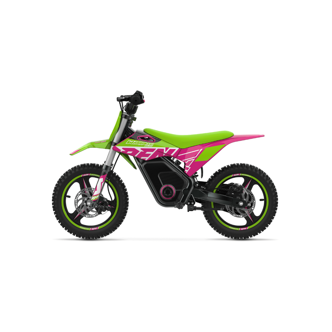 RFN Warrior SX-E400 Electric Bike - Green/Pink - Beyond PEV