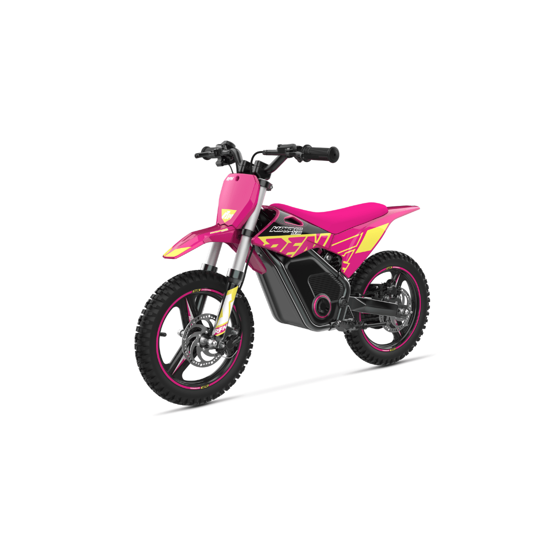RFN Warrior SX-E400 Electric Bike - Pink/Yellow - Beyond PEV