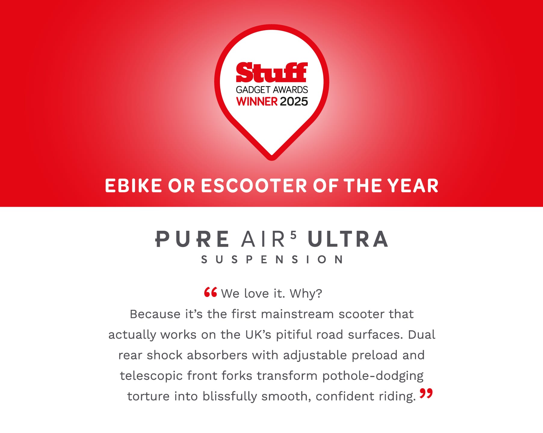 Pure Air⁵ Ultra Suspension