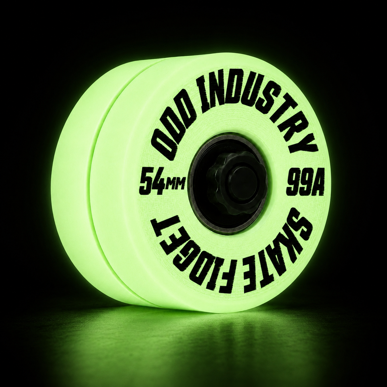 Odd Industry 54mm Skate Wheel Fidget Spinner – Glow (Limited Edition)
