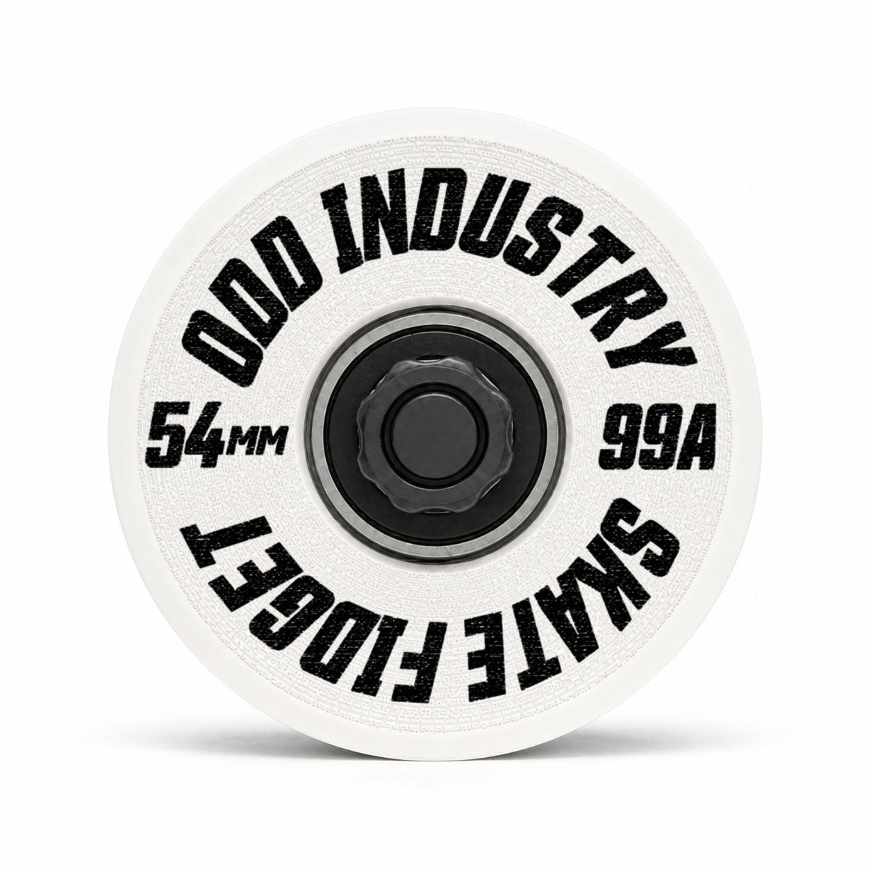Odd Industry 54mm Skate Wheel Fidget Spinner – White