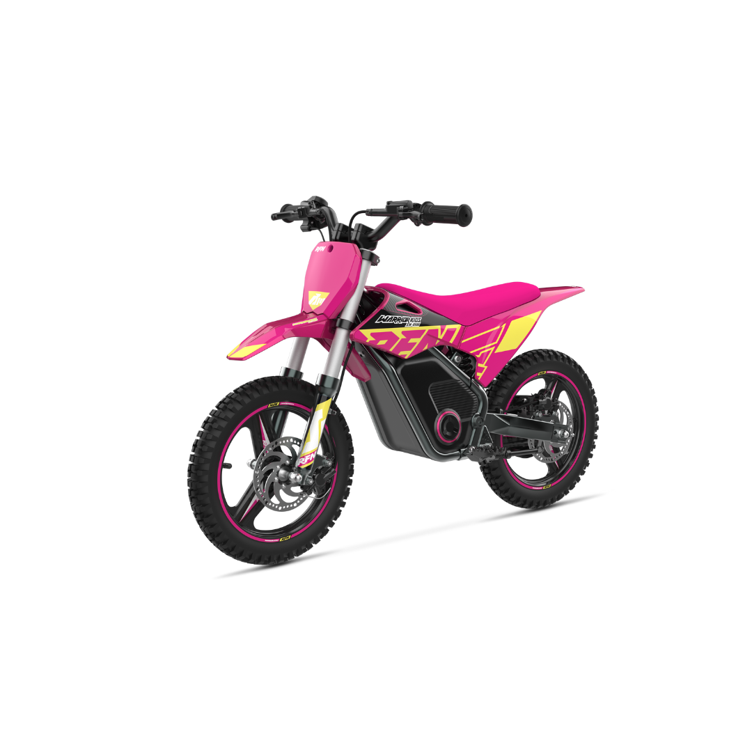 RFN Warrior SX-E400 Electric Bike - Pink/Yellow - Beyond PEV